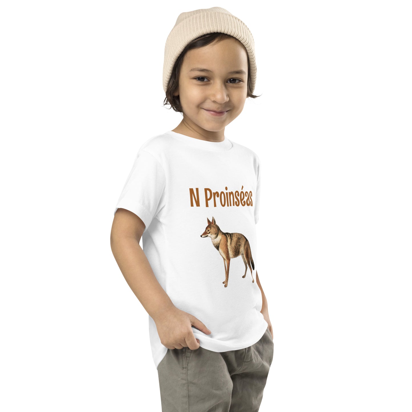 N Proinséas (St Francis) Irish Language Toddler Short Sleeve T-shirt