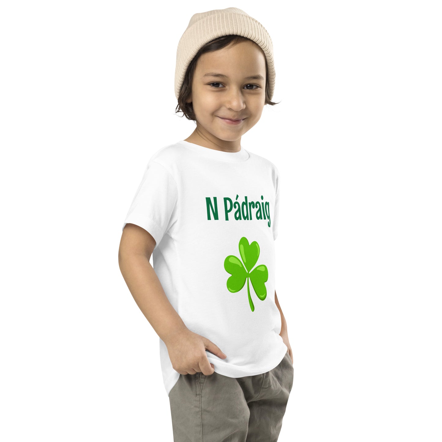 N Pádraig (St Patrick) Irish Language Toddler Short Sleeve T-shirt