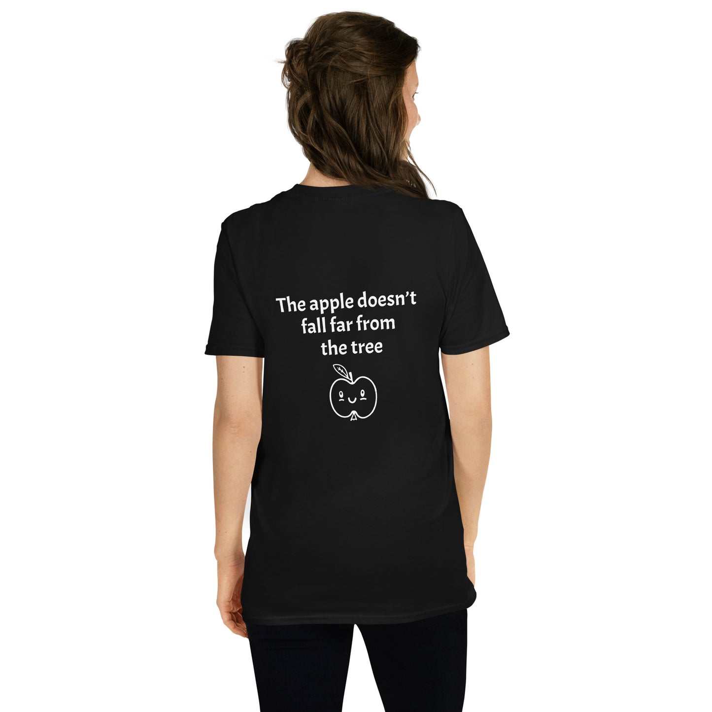 Briseann an dúchas trí shúile an chait (The apple doesn’t fall far from the tree) Irish Language Proverb Short-Sleeve Unisex T-Shirt (Black/Navy/Dark Heather) (Free Shipping)