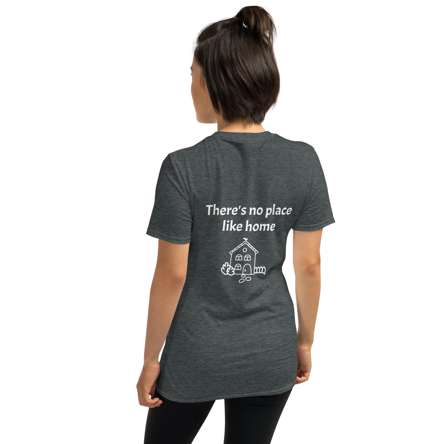 Níl aon tinteán mar do thinteán féin (There's no place like home) Irish Language Proverb Short-Sleeve Unisex T-Shirt (Black/Navy/Dark Heather) (Free Shipping)