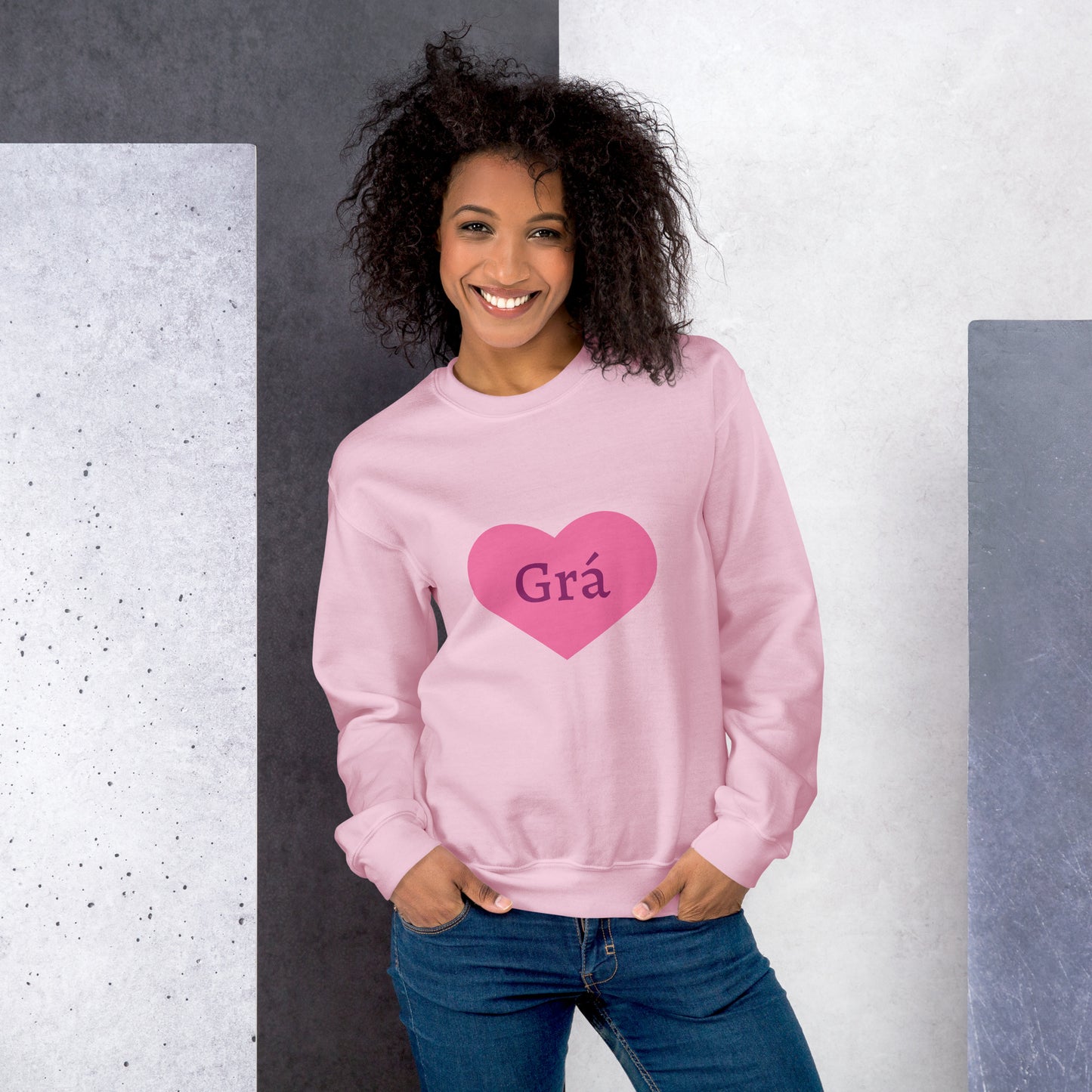 Grá (Love) Irish Language Personalized Sweatshirt (Free Shipping)