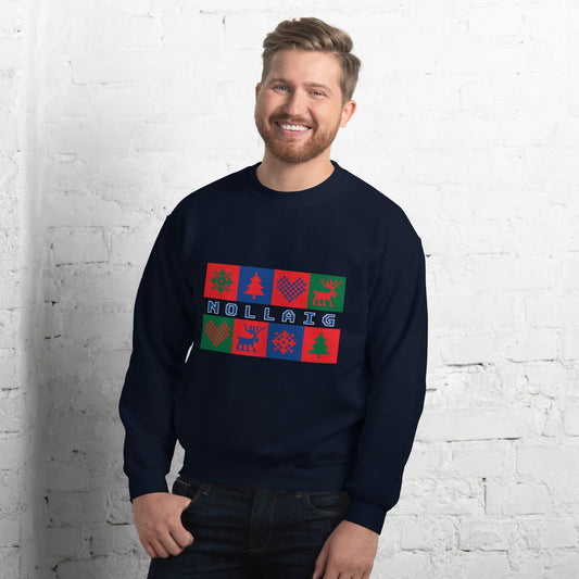 Nollaig (Christmas) Irish Language Unisex Christmas Sweatshirt