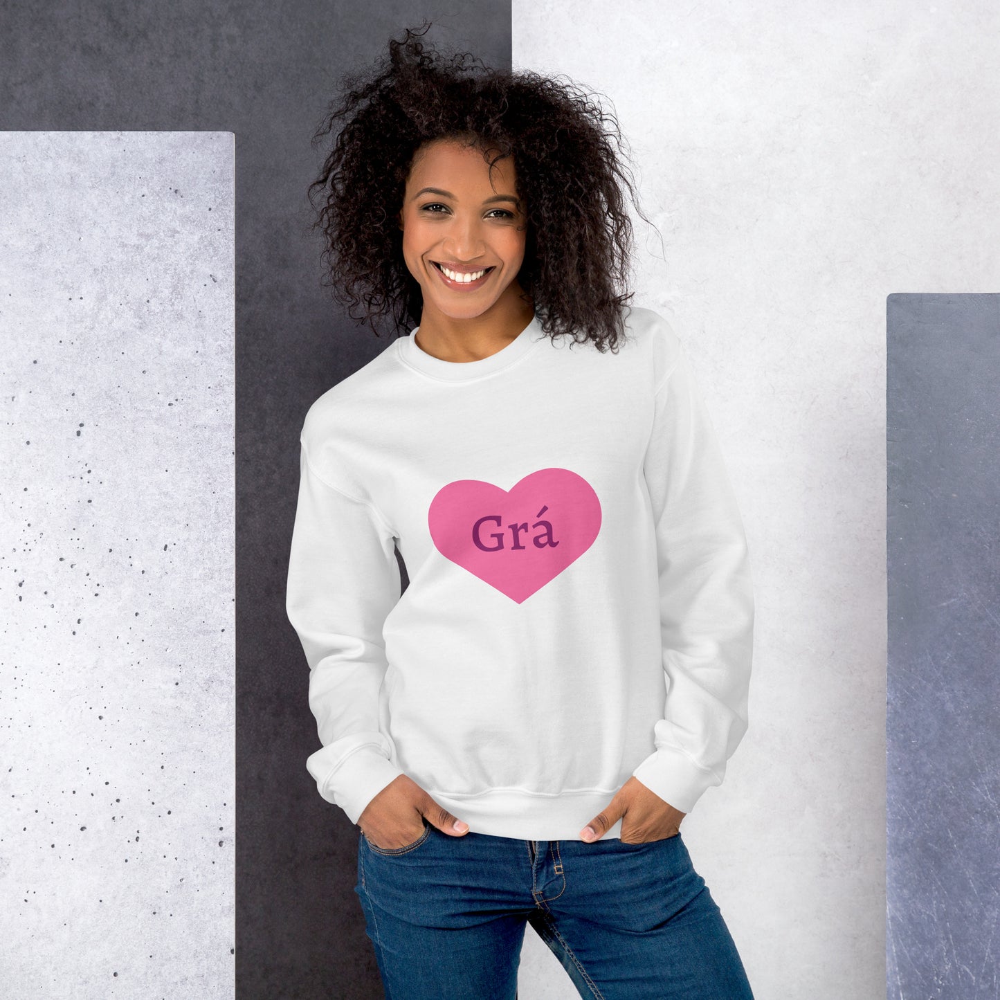 Grá (Love) Irish Language Personalized Sweatshirt (Free Shipping)