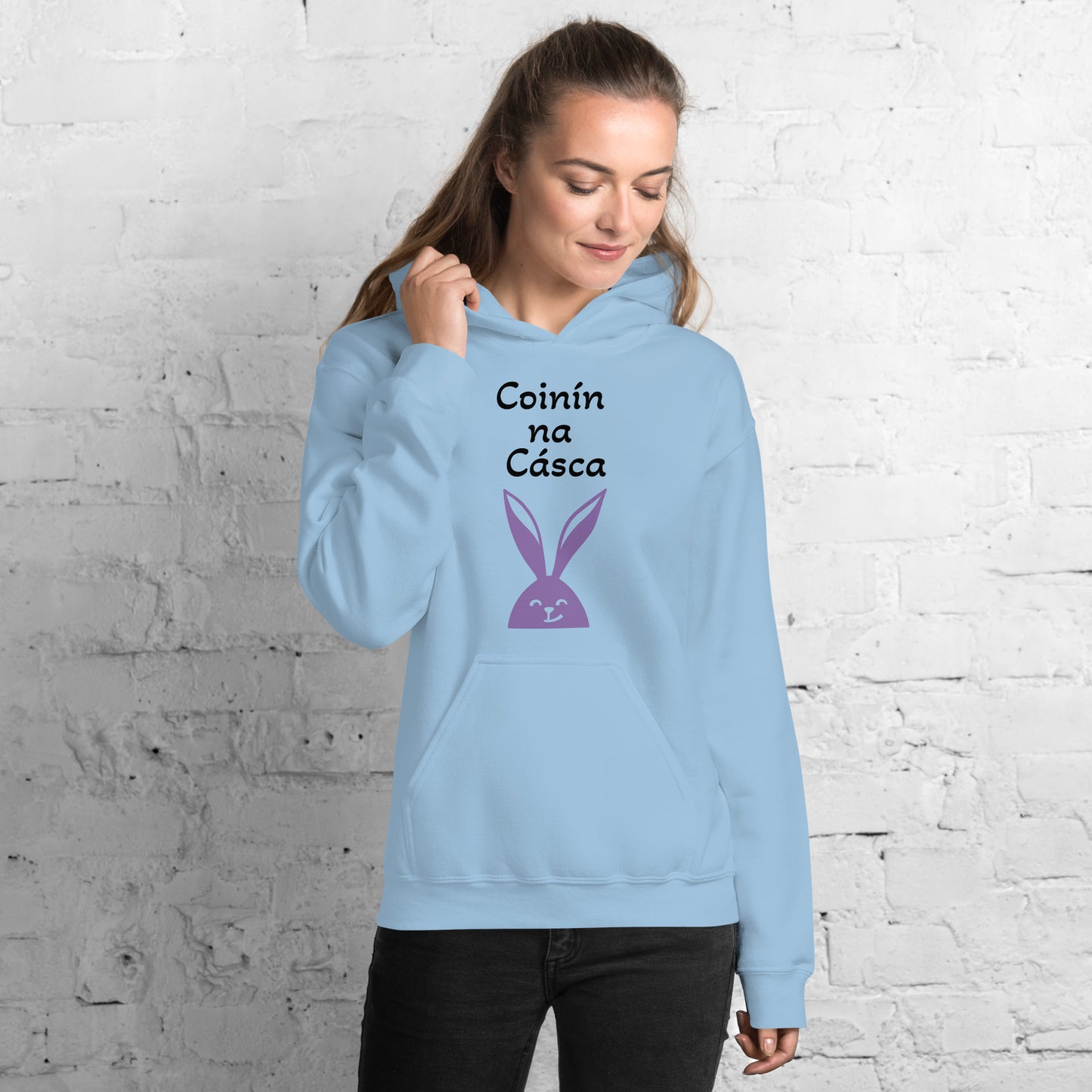 Coinín na Cásca (Easter Bunny) - Irish Language Easter Unisex Hoodie