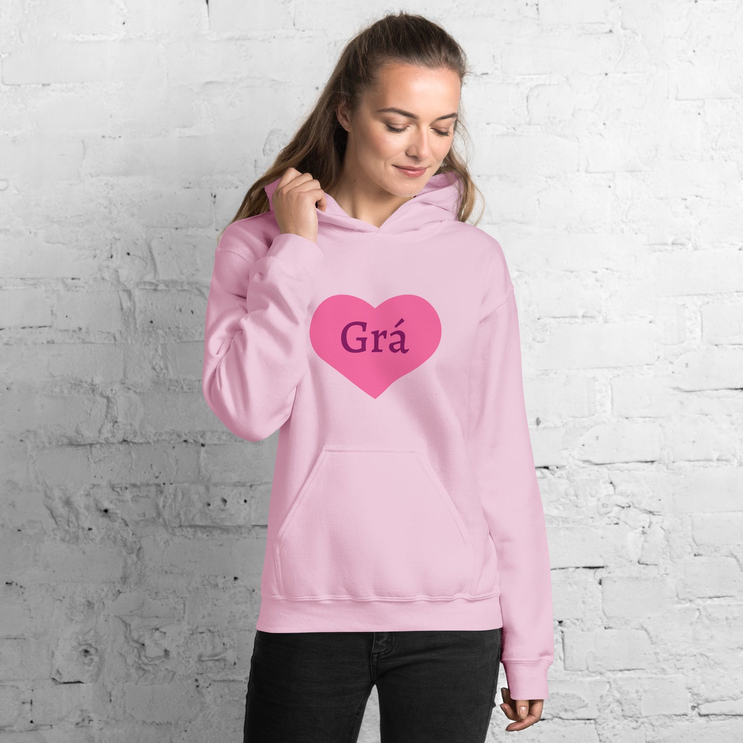 Grá (Love) Irish Language Personalized Hoodie (Free Shipping)