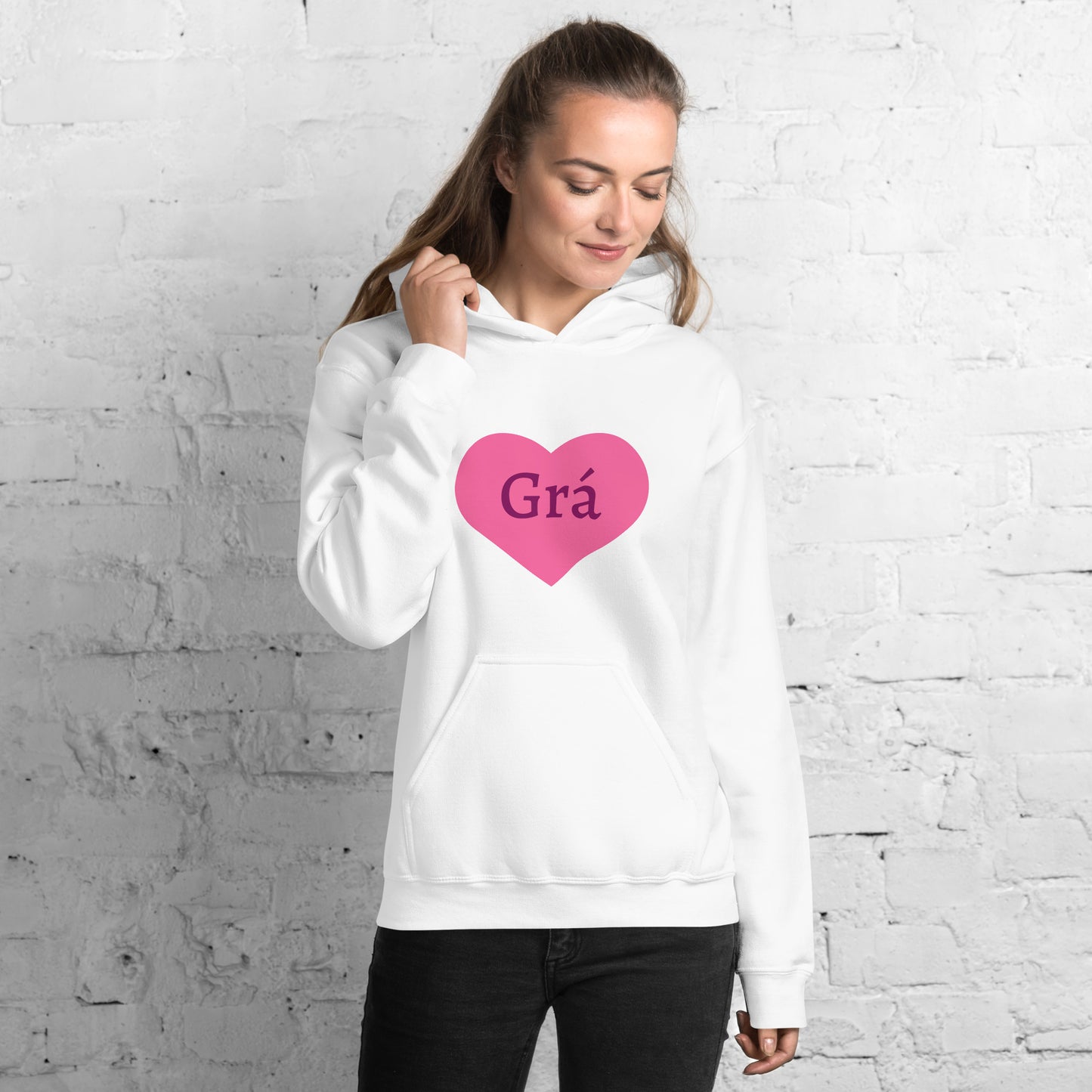 Grá (Love) Irish Language Personalized Hoodie (Free Shipping)