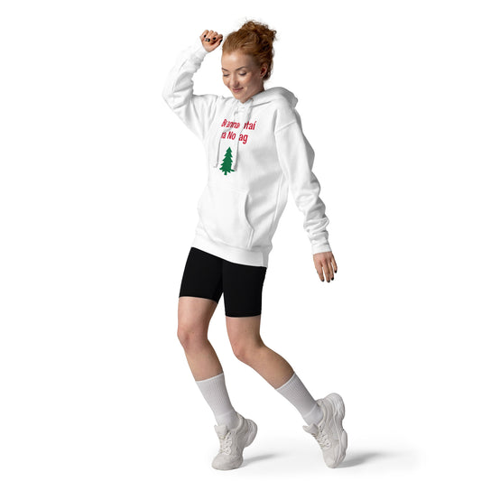 Beannachtaí na Nollag (Christmas Blessings) Irish Language Unisex Hoodie (White) (Free Shipping)