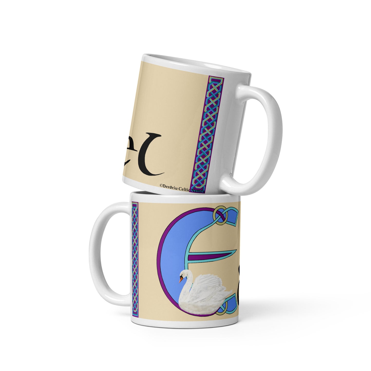 Edel (Adele) - Personalized white glossy mug with Irish name Edel (Free Shipping)