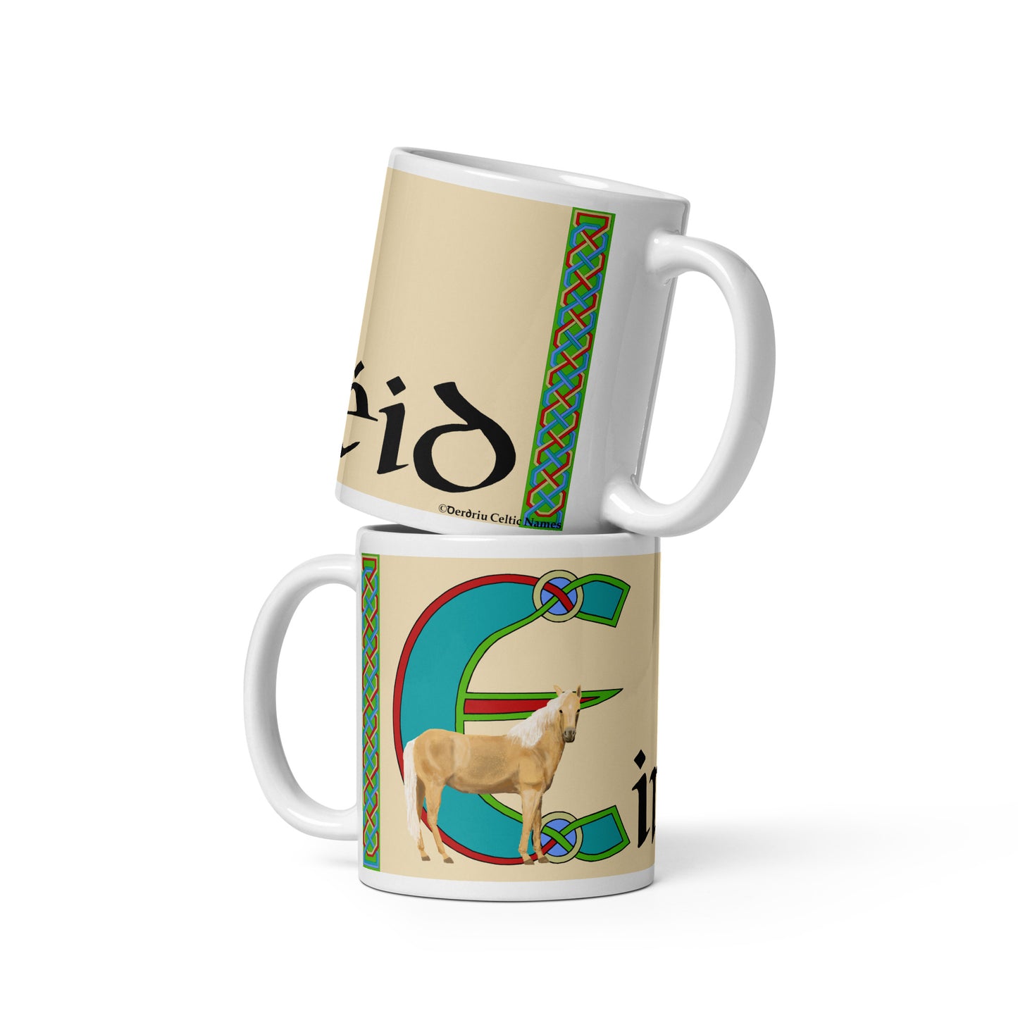 Eiméid (Emmet) - Personalized white glossy mug with the Irish name Eiméid (Free Shipping)