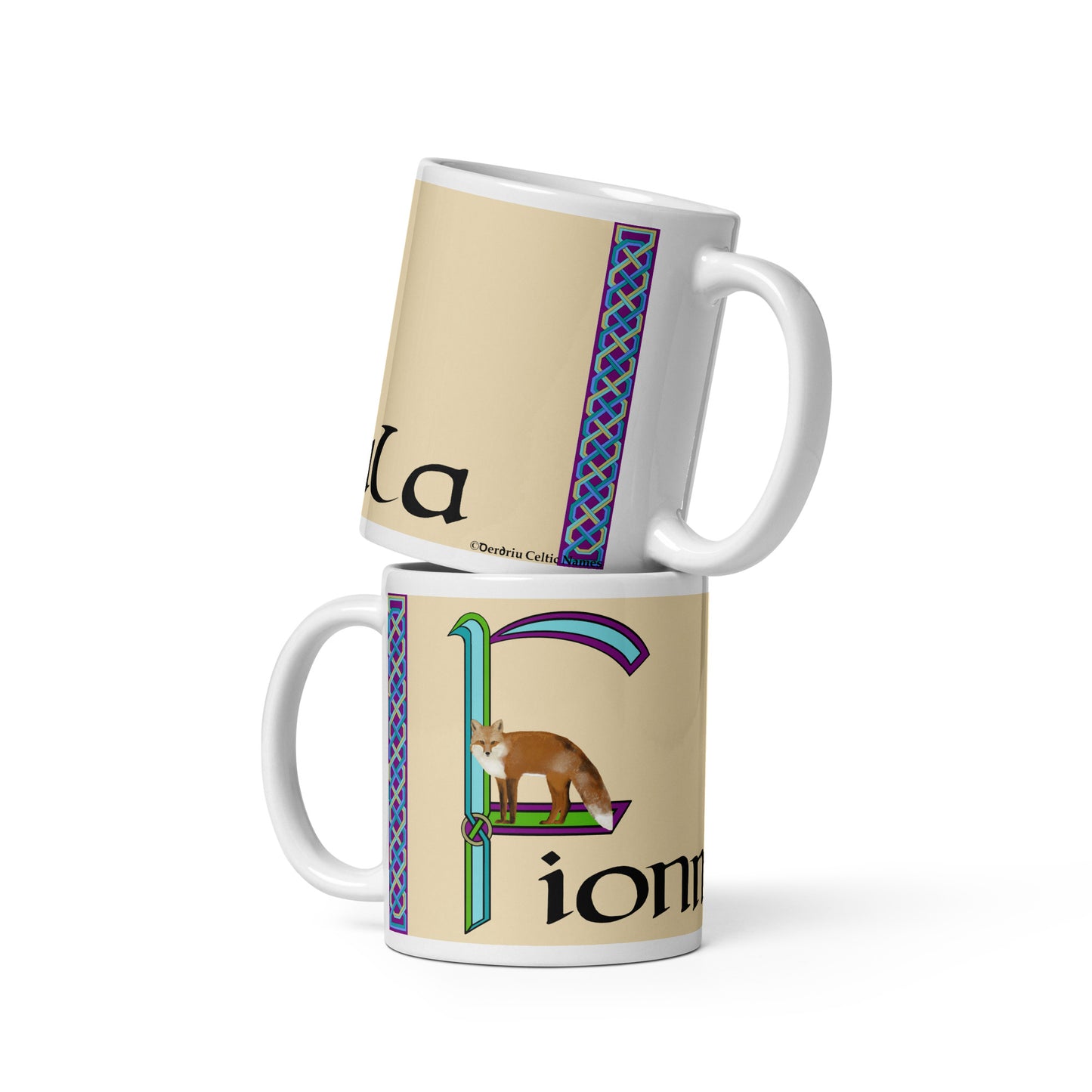 Fionnuala (Penelope) - Personalized white glossy mug with Irish name Fionnuala (Free Shipping)