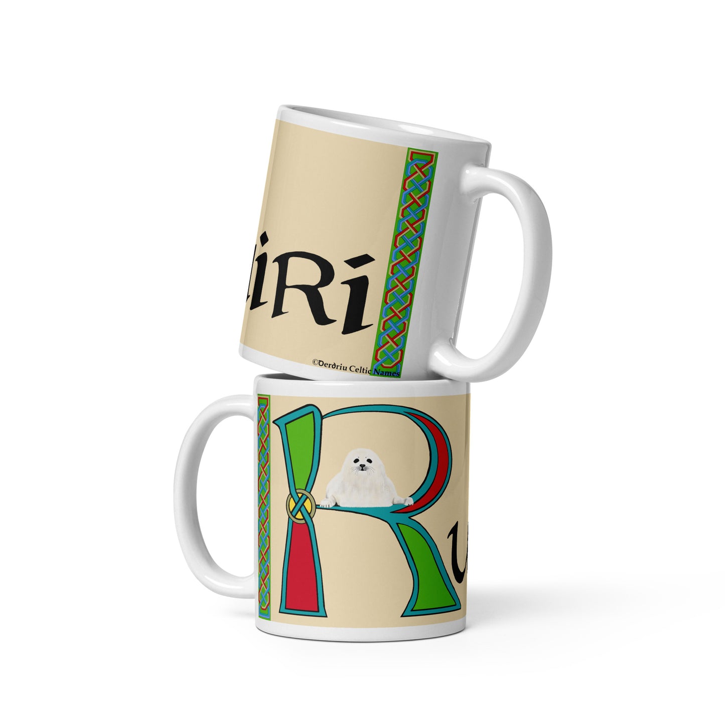 Ruairí (Rory) - Personalized white glossy mug with Irish name Ruairí (Free Shipping)