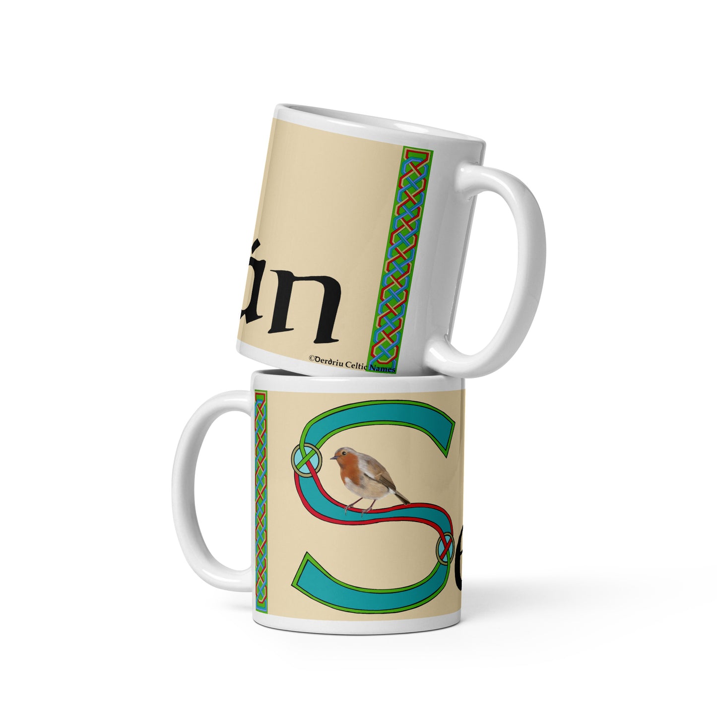 Seán (Jack) - Personalized white glossy mug with Irish name Seán (Free Shipping)