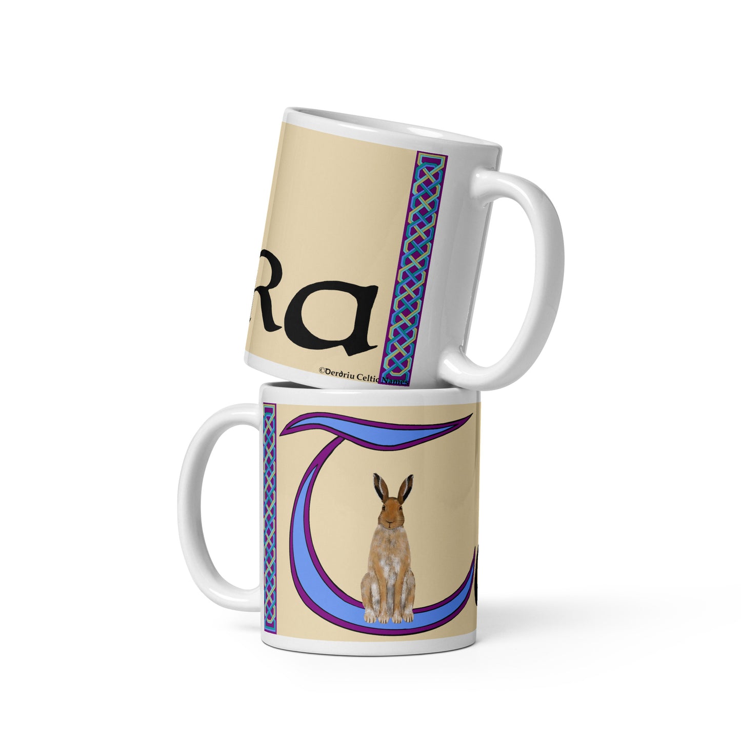 Tara - Personalized white glossy mug with Irish name Tara (Free Shipping)