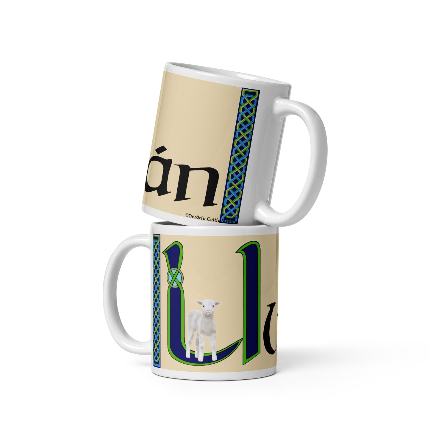 Ultán (Ultan) - Personalized white glossy mug with Irish name Ultán (Free Shipping)