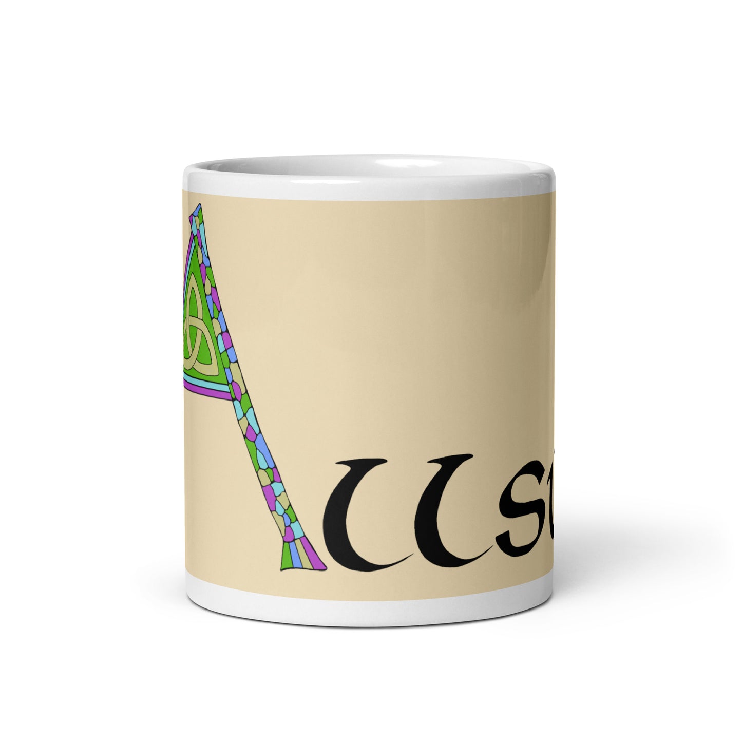 Allsún (Alison) Irish Language Personalized White Glossy Mug (Free Shipping)