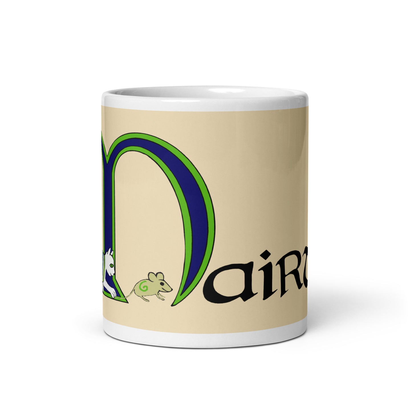 Mairtín (Martin) - Personalized white glossy mug with Irish name Mairtín (Free Shipping)