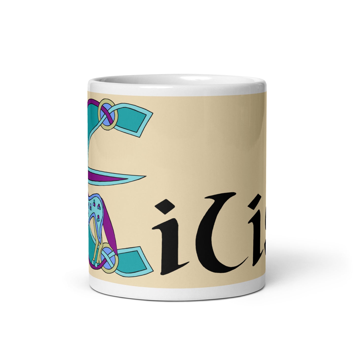 Eilís (Elizabeth) - Personalized white glossy mug with Irish name Eilís (Free Shipping)