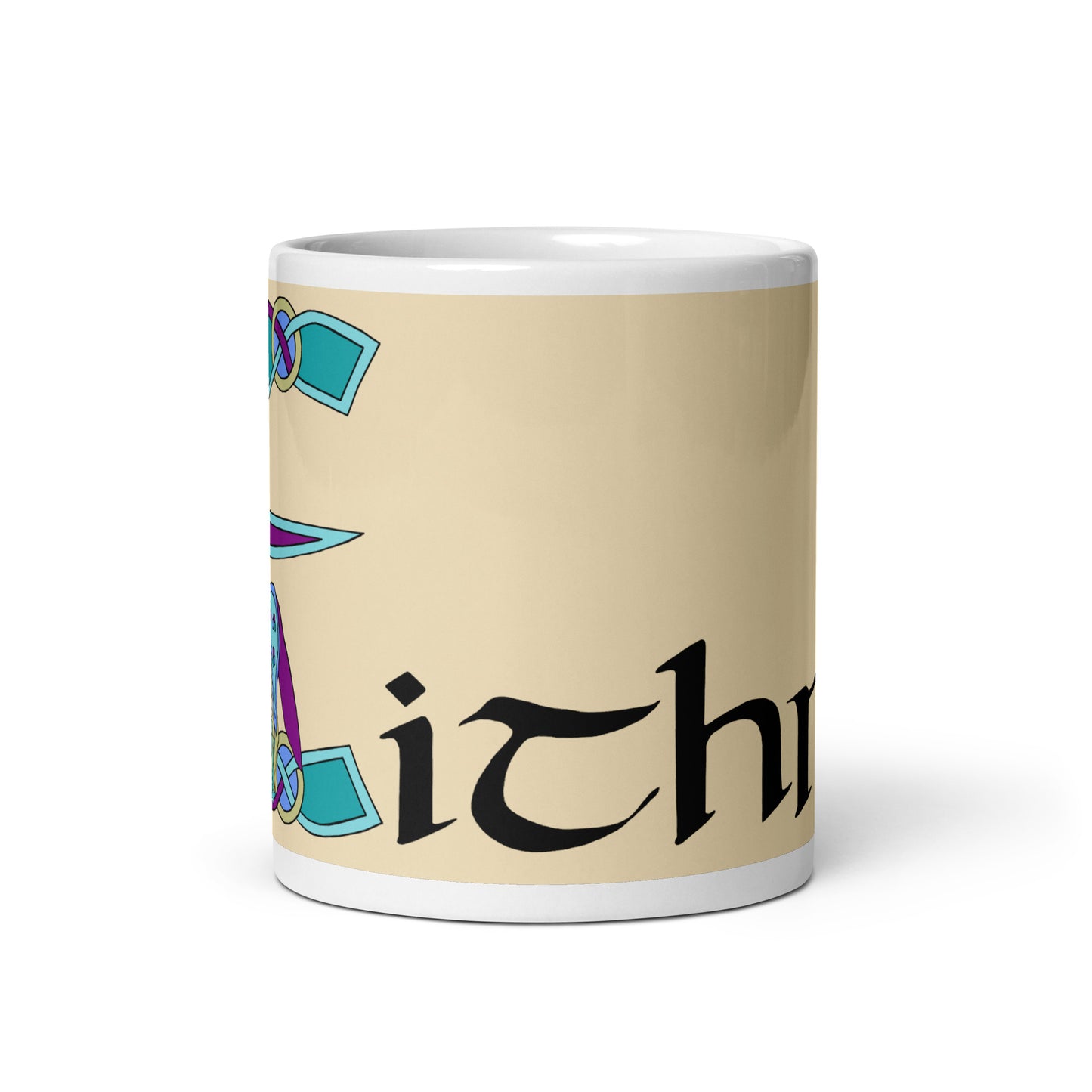 Eithne (Enya) - Personalized white glossy mug with Irish name Eithne (Free Shipping)