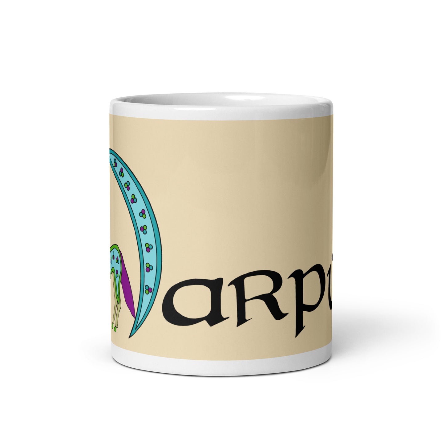 Harpúr (Harper) - Personalized white glossy mug with Irish name Harpúr (Free Shipping)