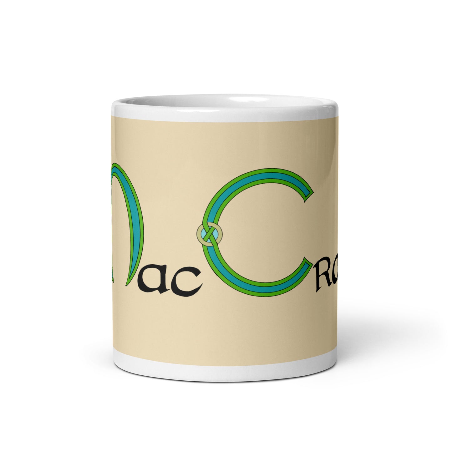 Mac Craith (Mc Grath) - Personalized white glossy mug with Irish surname Mac Craith(Free Shipping)