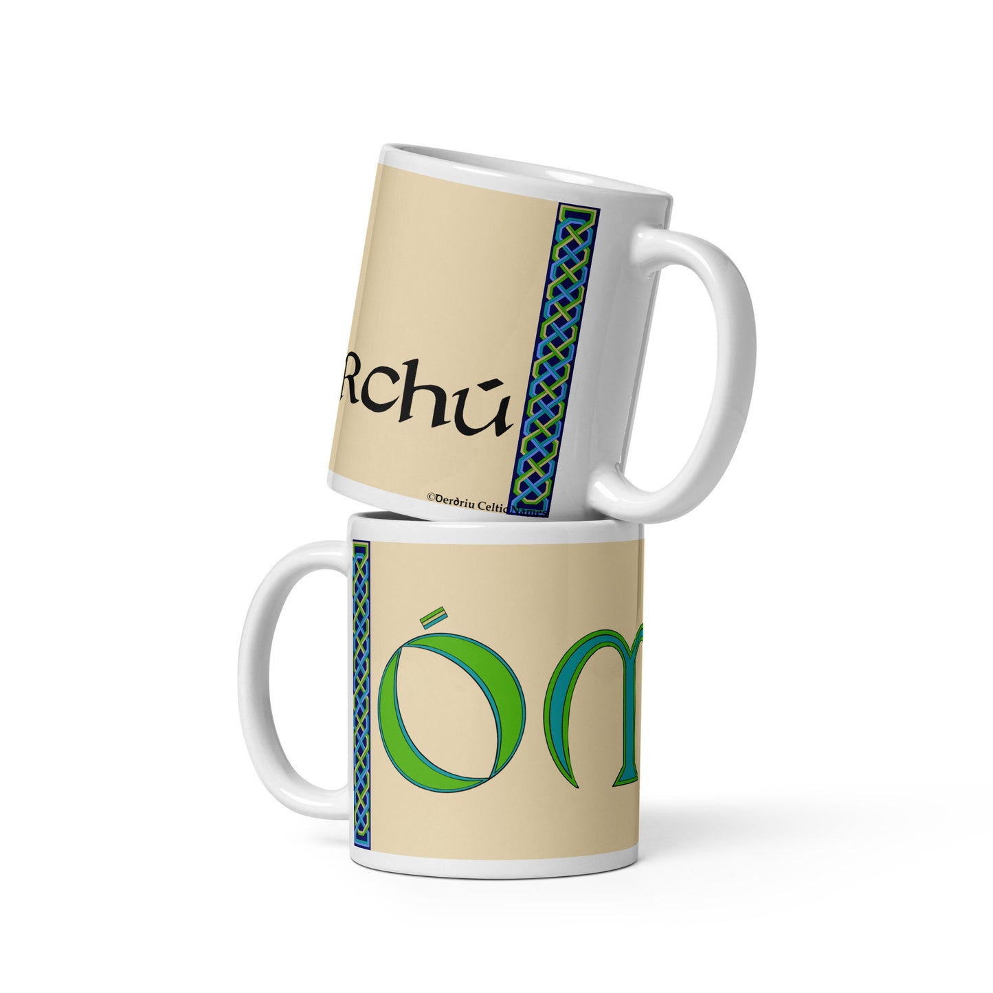 Ó Murchú (Murphy) - Personalized white glossy mug with Irish surname Ó Murchú (Free Shipping)