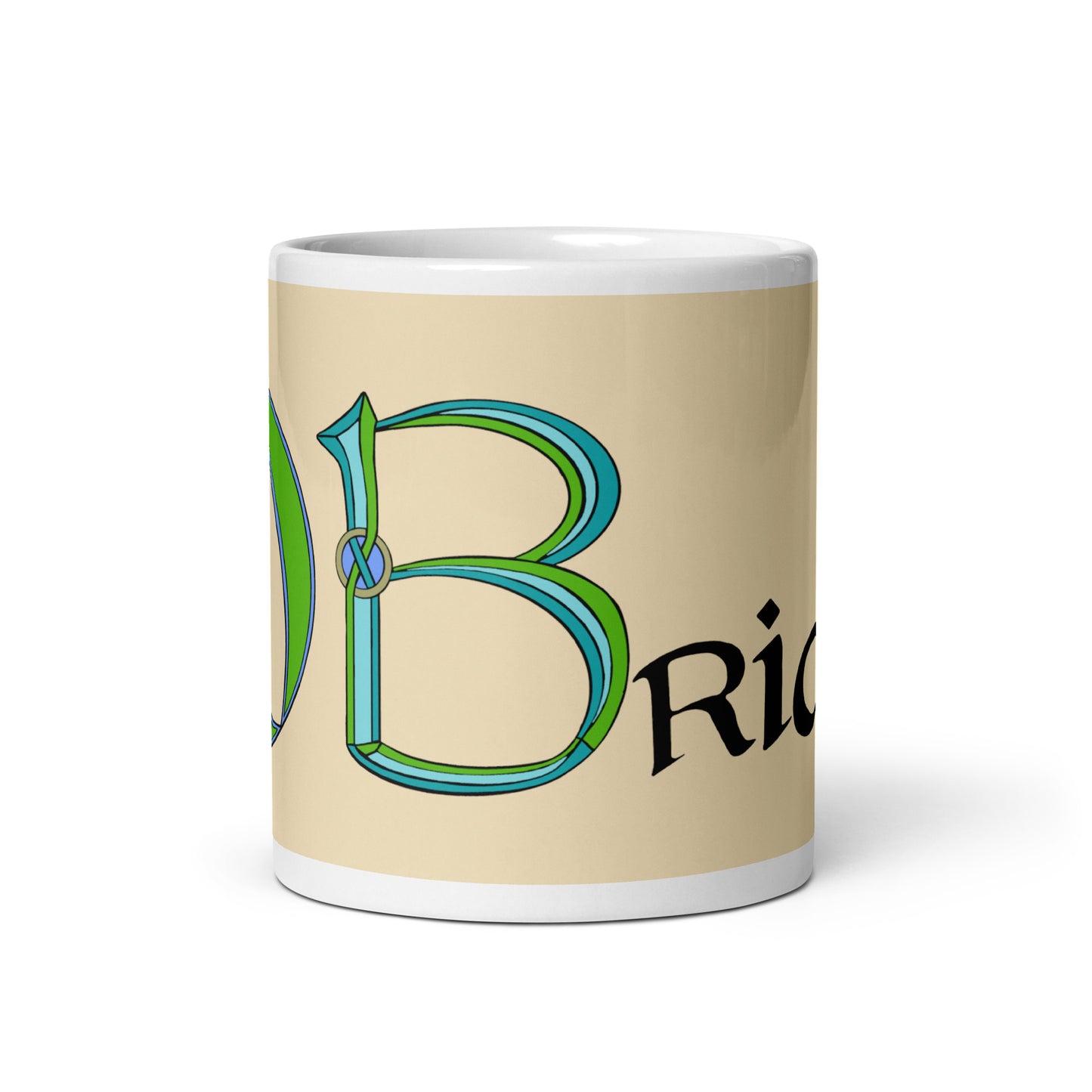 Ó Briain (O'Brien) - Personalized white glossy mug with Irish surname Ó Briain (Free Shipping)