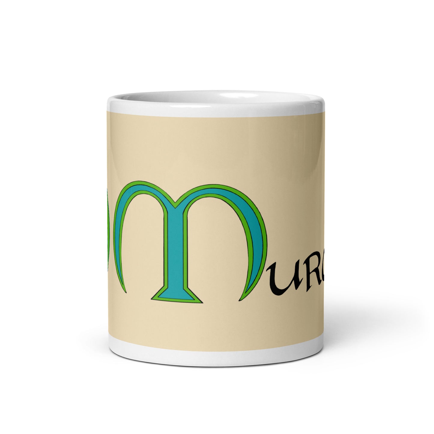 Ó Murchú (Murphy) - Personalized white glossy mug with Irish surname Ó Murchú (Free Shipping)