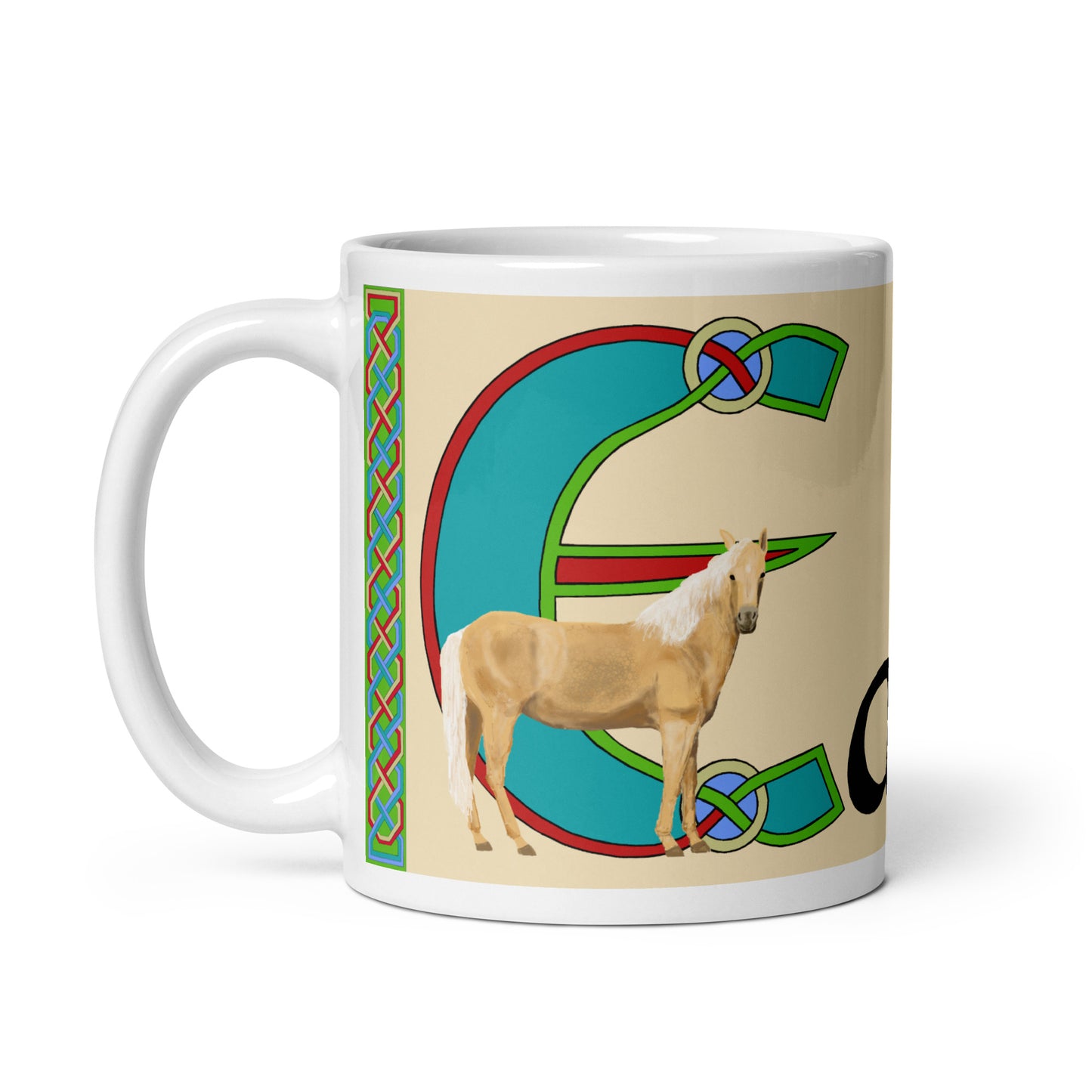 Eatán (Ethan) - Personalized white glossy mug with the Irish name Eatán (Free Shipping)