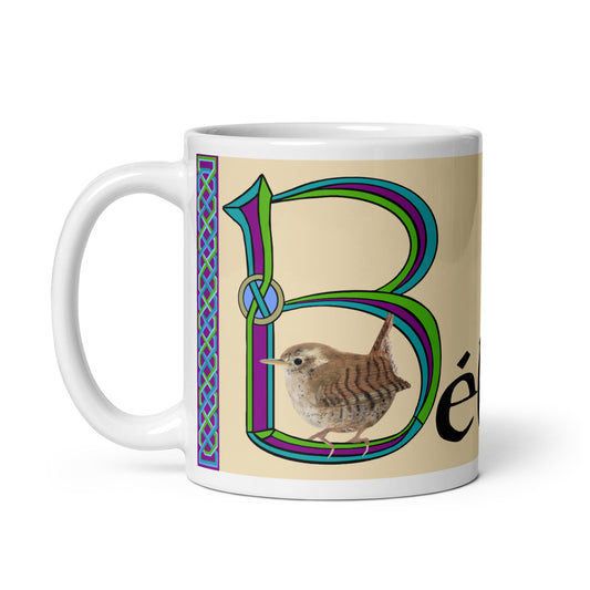 Bébhinn (Vivian) - Personalized white glossy mug with Irish name Bébhinn (Free Shipping)