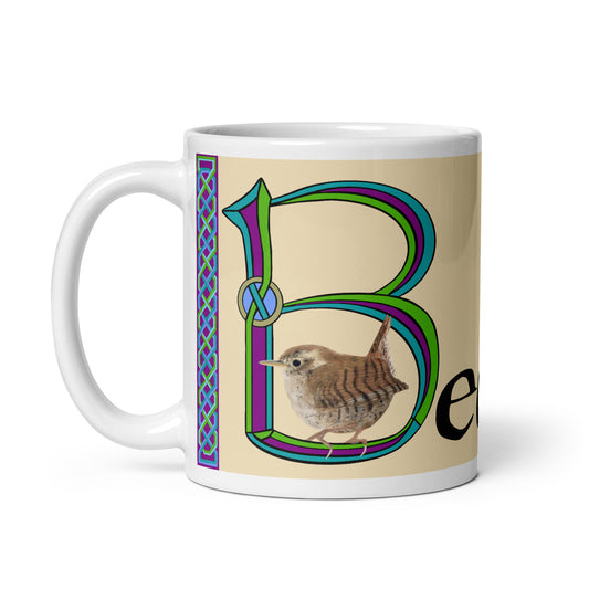 Beatha (Zoe) - Personalized white glossy mug with Irish name Beatha (Free Shipping)