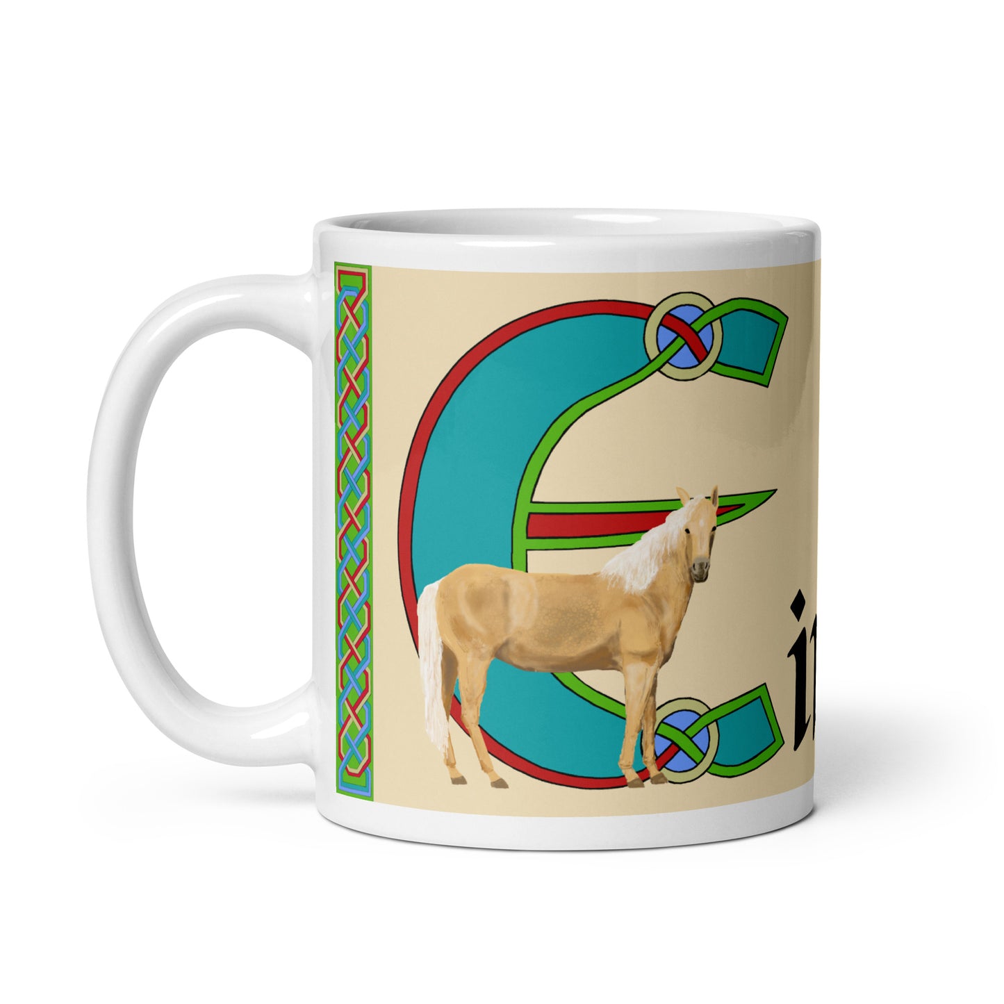 Eiméid (Emmet) - Personalized white glossy mug with the Irish name Eiméid (Free Shipping)