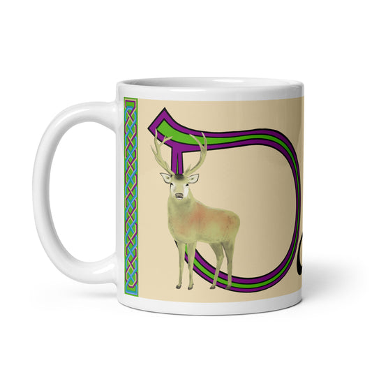 Daifne (Daphne) - Personalized white glossy mug with Irish name Daifne (Free Shipping)