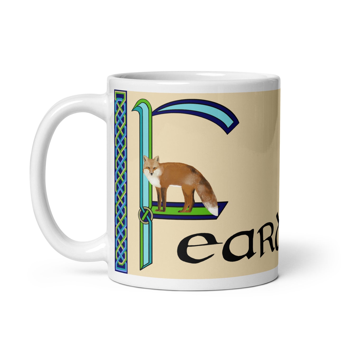 Feardorcha (Frederick) - Personalized white glossy mug with Irish name Feardorcha (Free Shipping)