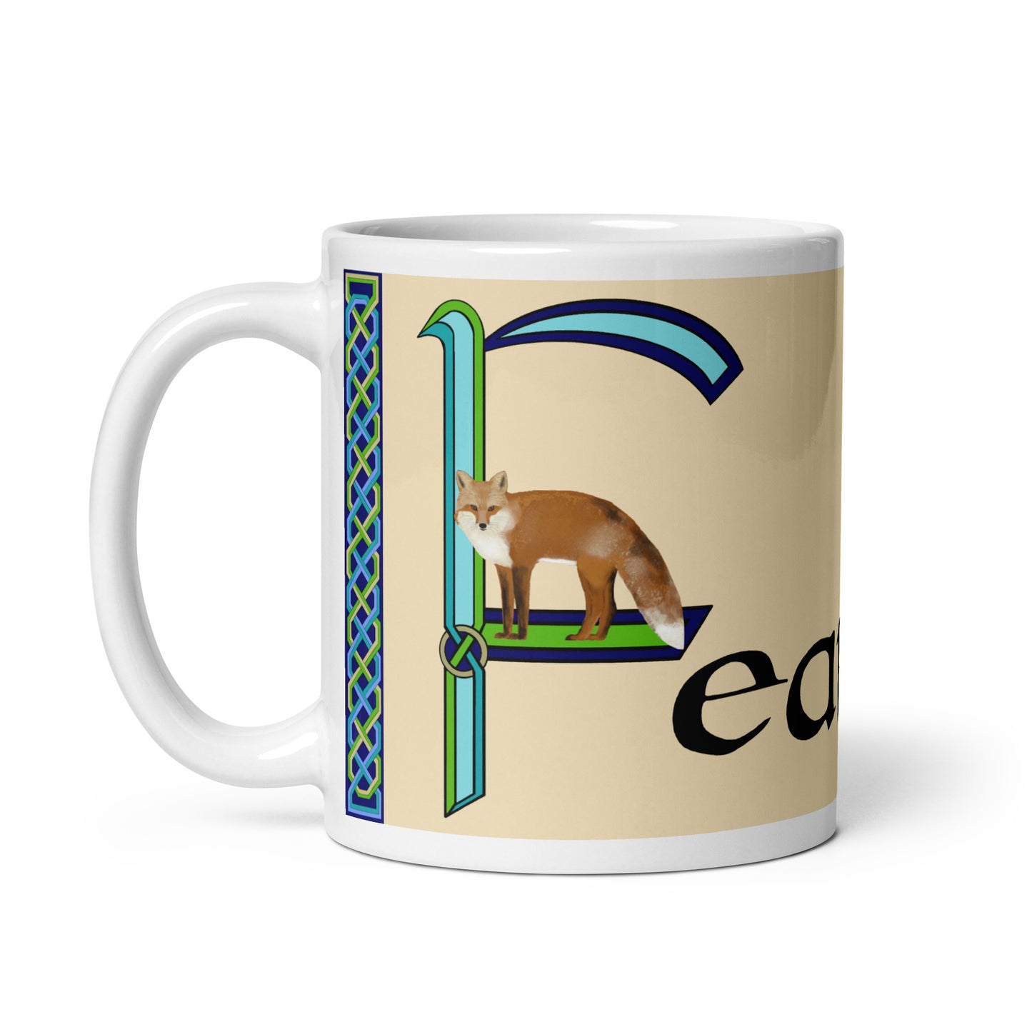 Fearghal (Fergal) - Personalized white glossy mug with Irish name Fearghal (Free Shipping)