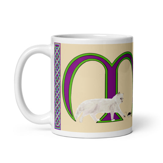 Máille (Molly) - Personalized white glossy mug with Irish name Máille (Free Shipping)