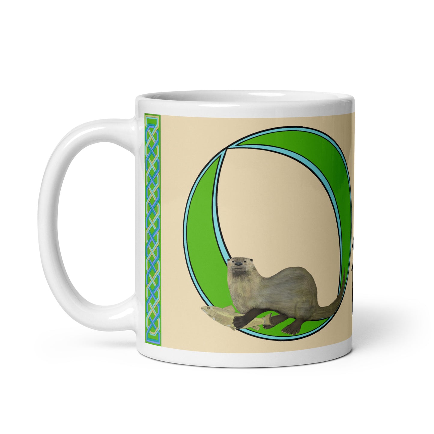 Oisín (Oisin) - Personalized white glossy mug with Irish name Oisín (Free Shipping)