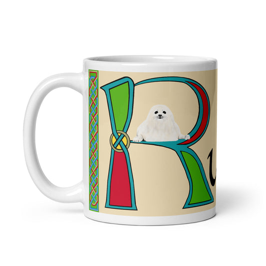 Ruairí (Rory) - Personalized white glossy mug with Irish name Ruairí (Free Shipping)