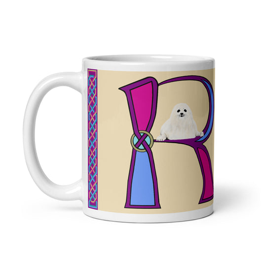 Rút (Ruth) - Personalized white glossy mug with Irish name Rút (Free Shipping)