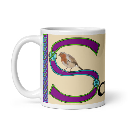 Saoirse (Frances) - Personalized white glossy mug with Irish name Saoirse (Free Shipping)