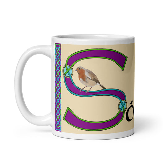 Sósanna (Susan) - Personalized white glossy mug with Irish name Sósanna (Free Shipping)