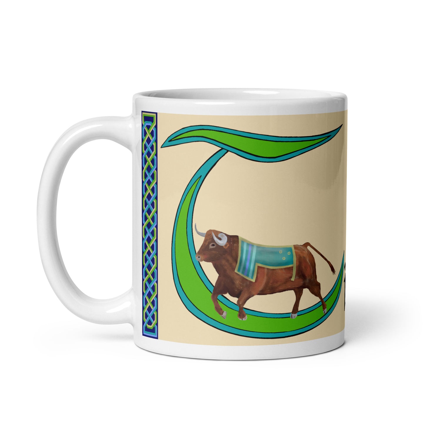 Tiarnán (Tiernan) - Personalized white glossy mug with Irish name Tiarnán (Free Shipping)