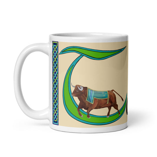 Tomás (Thomas) - Personalized white glossy mug with Irish name Tomás (Free Shipping)