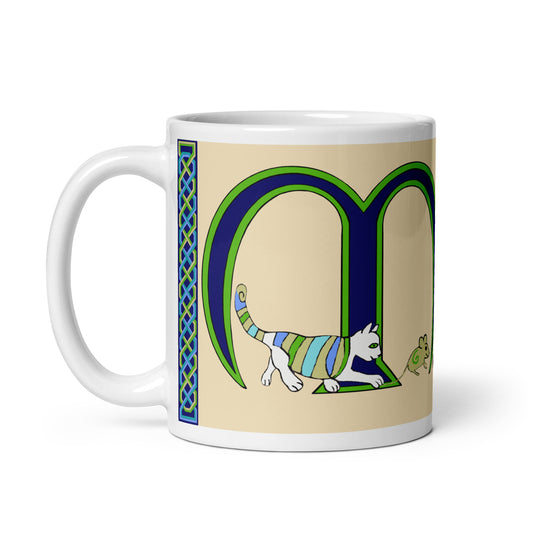 Maolmórdha (Miles) - Personalized white glossy mug with Irish name Maolmórdha (Free Shipping)