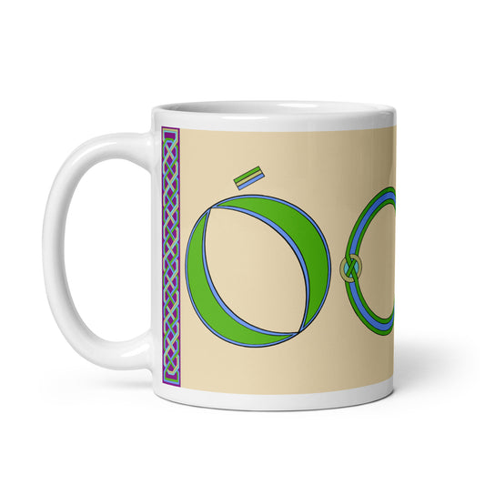 Ó Ceallaigh (Kelly) - Personalized white glossy mug with Irish surname Ó Ceallaigh (Free Shipping)