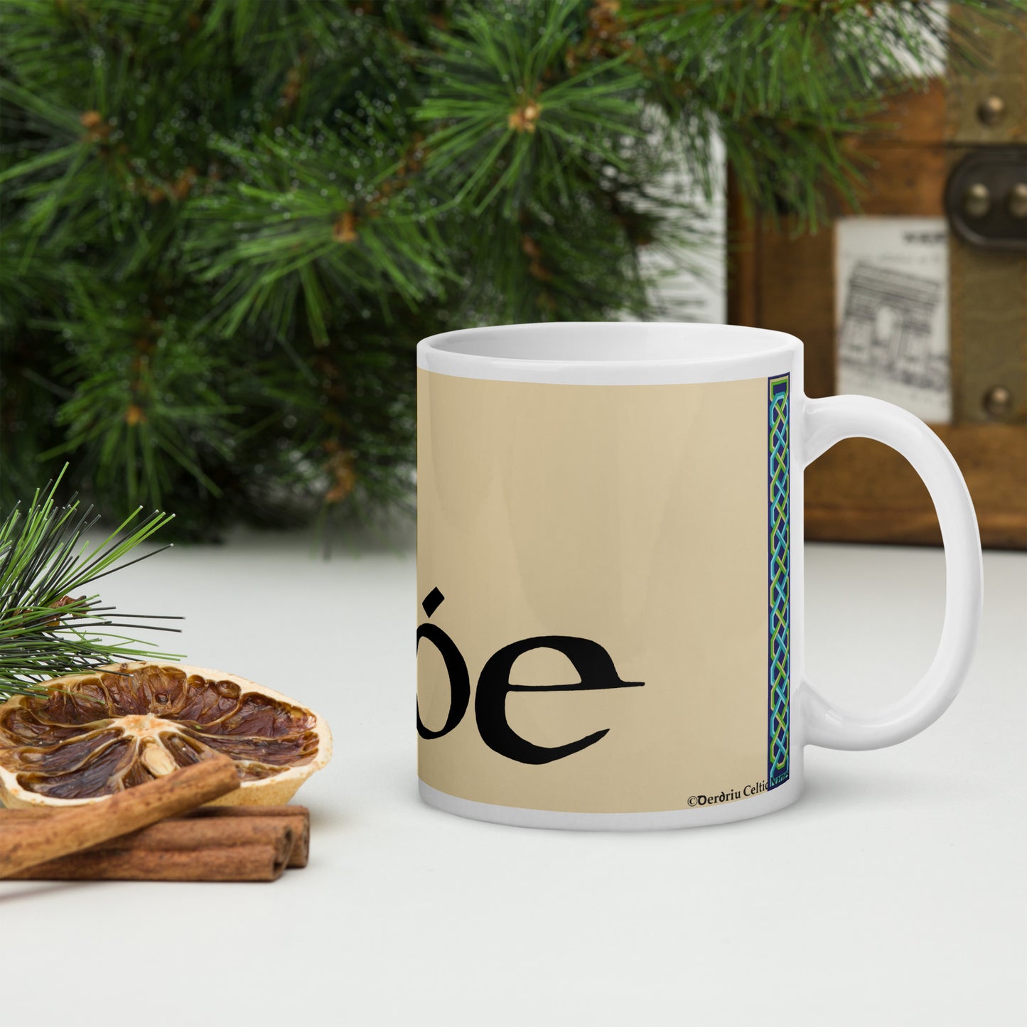 Nóe (Noah) - Personalized white glossy mug with Irish name Nóe (Free Shipping)