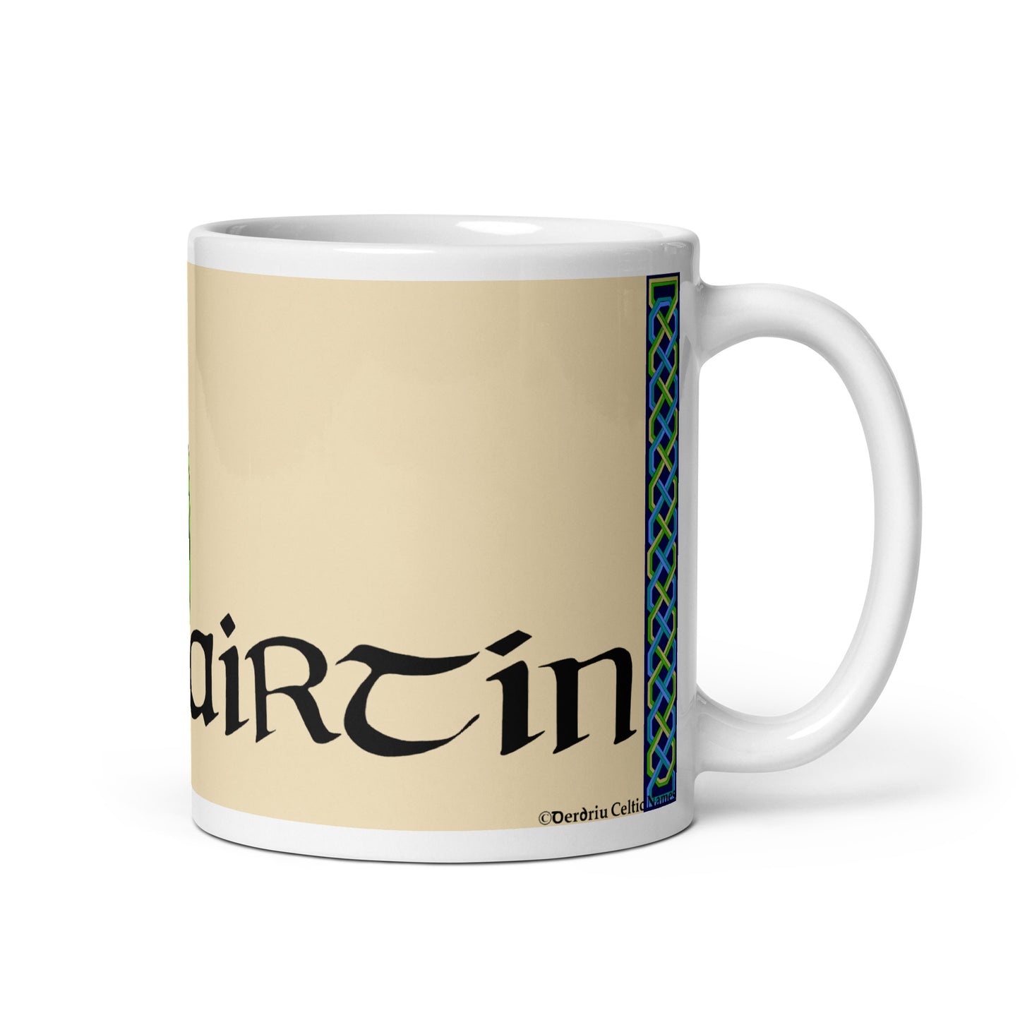 Mairtín (Martin) - Personalized white glossy mug with Irish name Mairtín (Free Shipping)