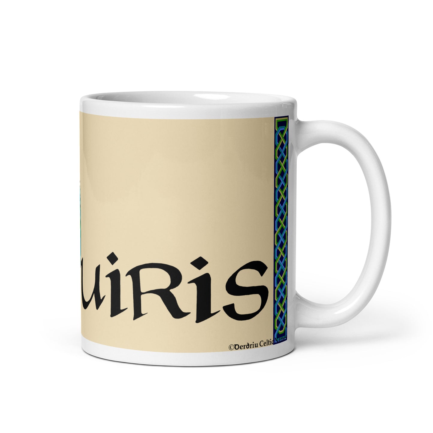 Muiris (Maurice) - Personalized white glossy mug with Irish name Muiris (Free Shipping)