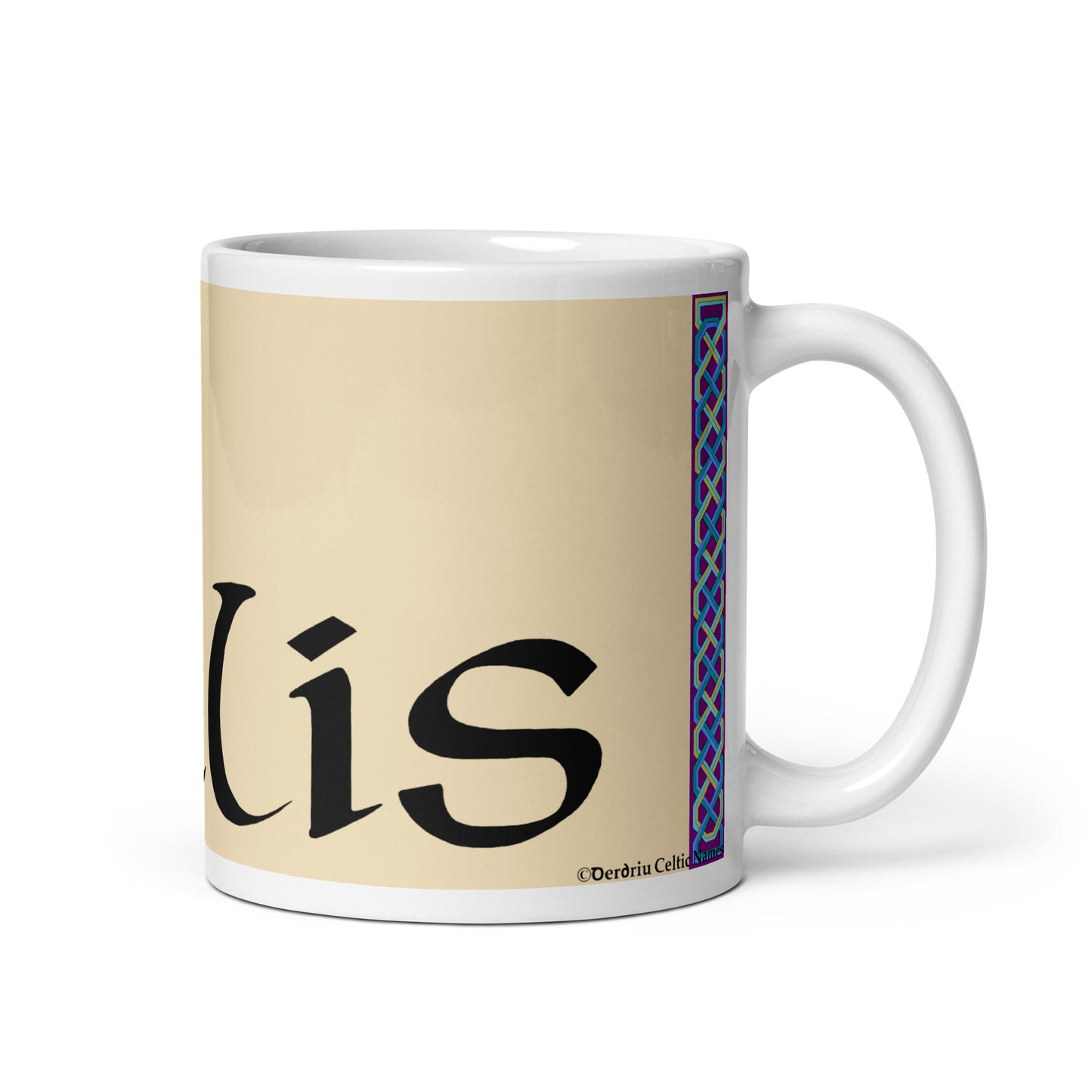 Eilís (Elizabeth) - Personalized white glossy mug with Irish name Eilís (Free Shipping)