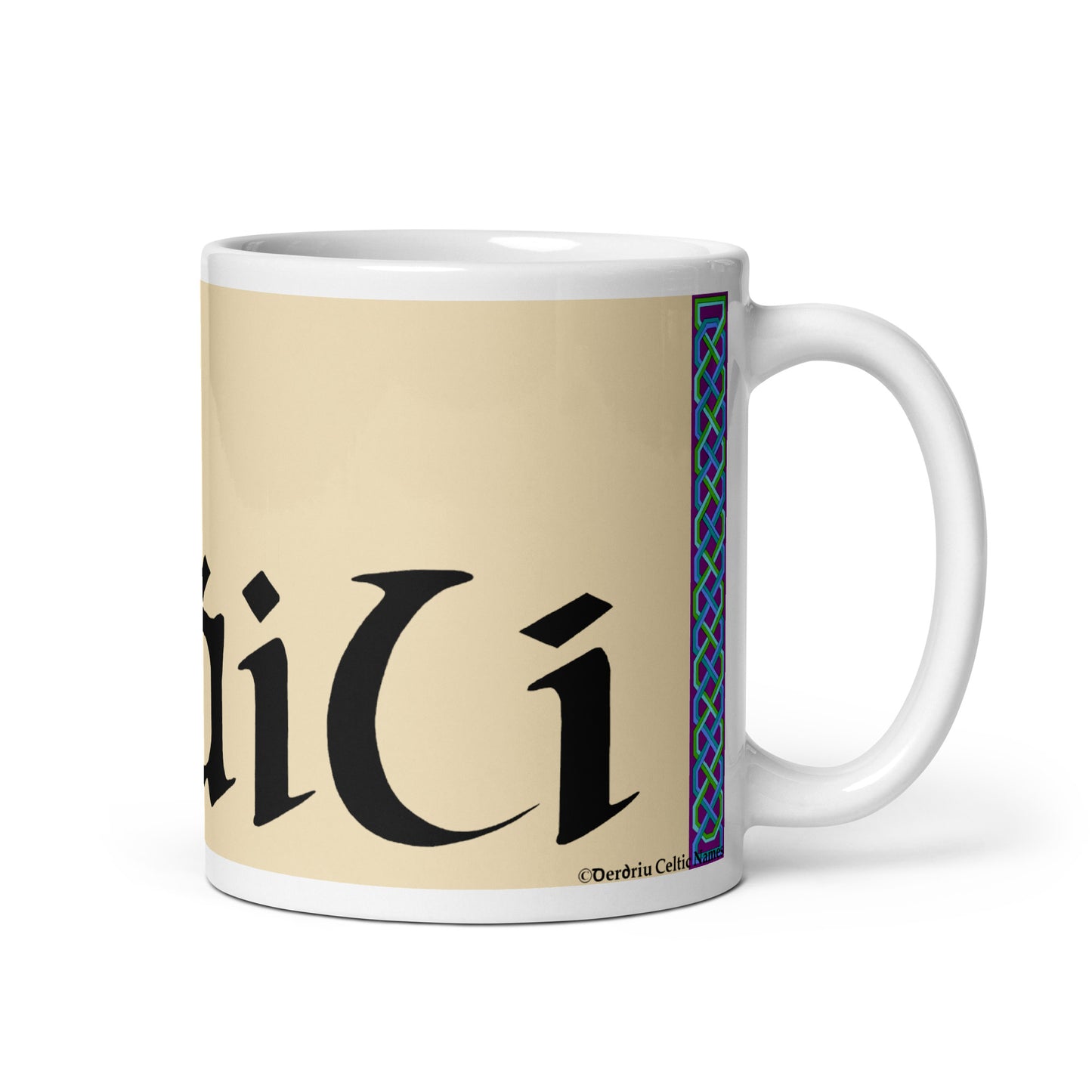 Háili (Holly) - Personalized white glossy mug with Irish name Háili (Free Shipping)