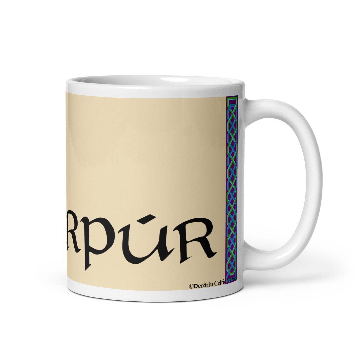 Harpúr (Harper) - Personalized white glossy mug with Irish name Harpúr (Free Shipping)